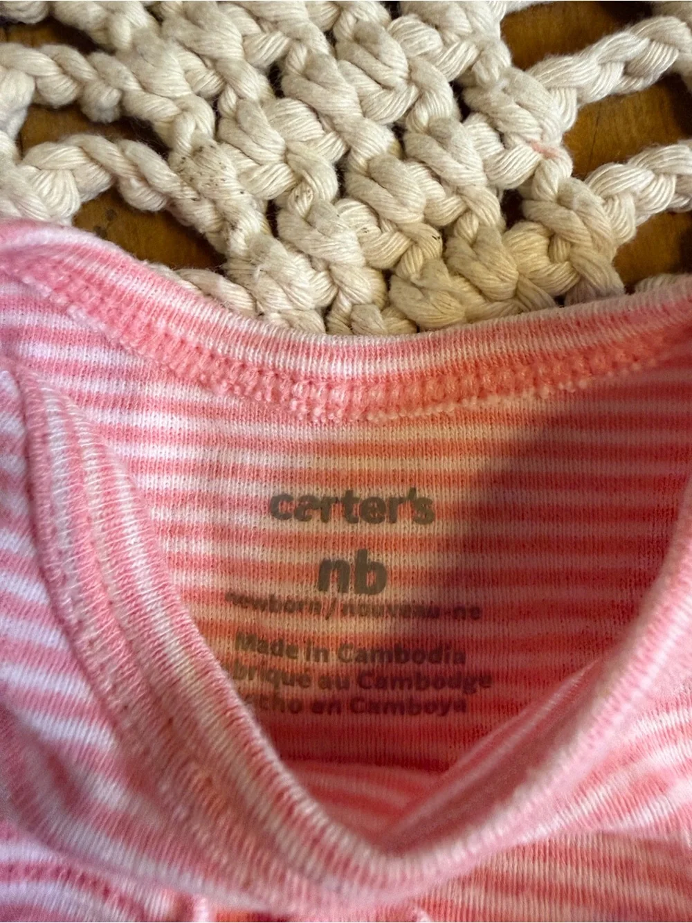 Carter’s Baby Girl Newborn Sleep Gowns Lot of 3 Pink Simple Joys NB